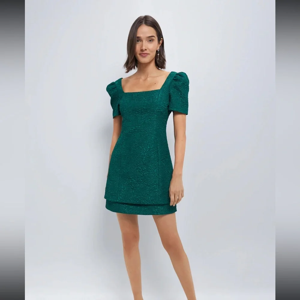 Tuckernuck Hyacinth House Emerald green Juliana mini dress NWT - Picture 2 of 6